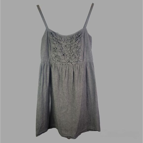 BeBop Gray 100% Cotton Sun Dress - Picture 1 of 16